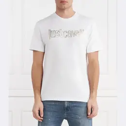 Just Cavalli: Белая футболка 