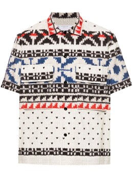 Sacai: Чёрная рубашка 