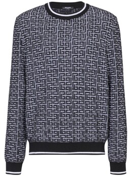 Balmain: Жаккардовый свитер 