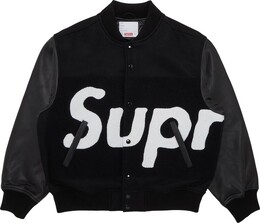 Supreme: Чёрная куртка  Big Logo