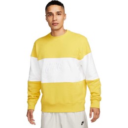 Nike: Жёлтая толстовка  Club