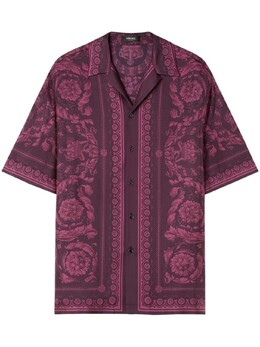 Versace: Розовая рубашка 
