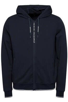 Armani Exchange: Синяя толстовка 