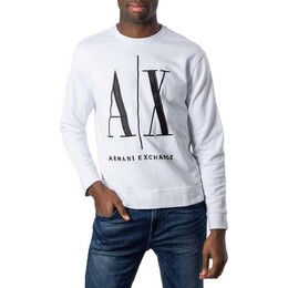 Armani Exchange: Белая толстовка 