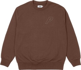 Palace: Коричневая толстовка 