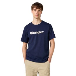 Wrangler: Синяя футболка 