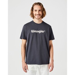 Wrangler: Синяя футболка 