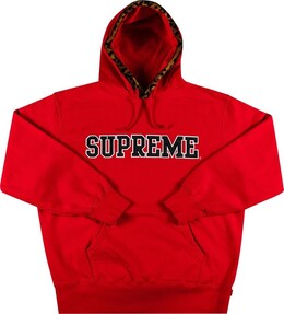 Supreme: Толстовка с леопардовым принтом 
