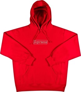 Supreme: Толстовка  Kaws Chalk с капюшоном