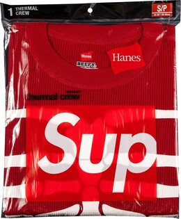 Supreme: Красная толстовка  Hanes