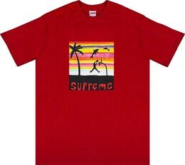 Supreme: Красная футболка  Dunk