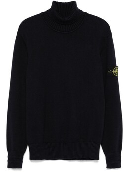 Stone Island: Синий свитер  Compass