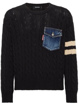 Dsquared2: Свитер с карманами 