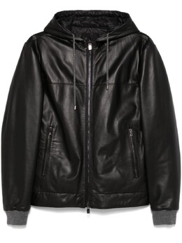 Corneliani: Кожаная куртка 