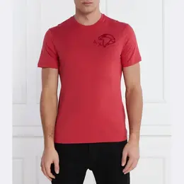 Armani Exchange: Красная футболка 