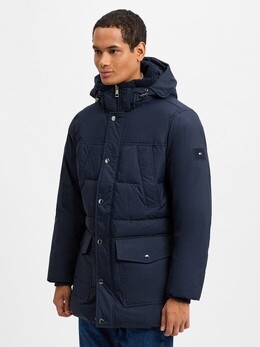 Tommy Hilfiger: Синий пуховик 