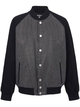 Balmain: Куртка со стразами 