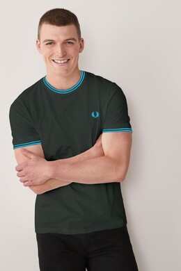 Fred Perry: Зелёная футболка 