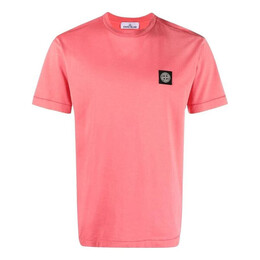 Stone Island: Розовая футболка 
