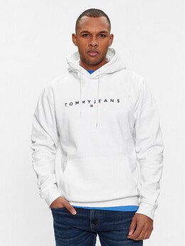 Tommy Jeans: Белая толстовка 
