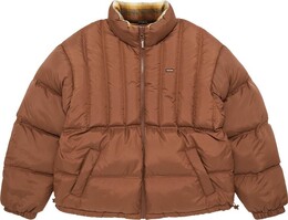 Supreme: Пуховик из фланели 
