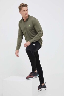 Adidas: Зелёная толстовка  Essentials