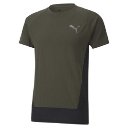 PUMA: Зелёная футболка  Evostripe