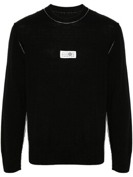 MM6 Maison Margiela: Чёрный свитер 