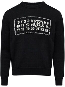 MM6 Maison Margiela: Чёрный свитер 