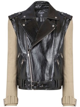 Balmain: Чёрная куртка 