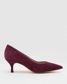 Casadei: Бордовые туфли 