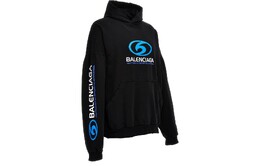 Balenciaga: Чёрная толстовка 