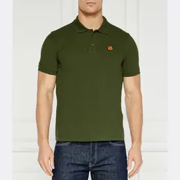 Kenzo: Рубашка цвета хаки 