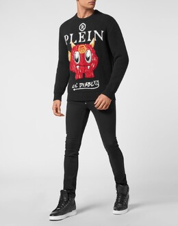 Philipp Plein: Чёрный свитер 