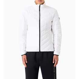EA7 Emporio Armani: Белая куртка 