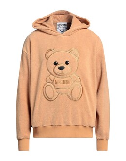 Moschino: Коричневая толстовка 