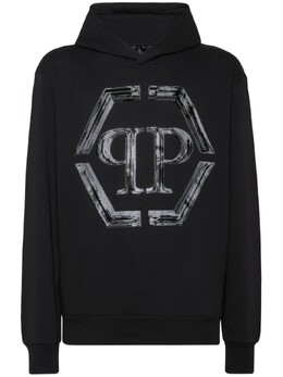 Philipp Plein: Толстовка  Hexagon со стразами