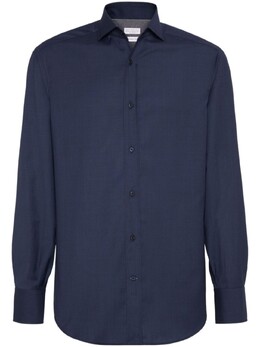 Brunello Cucinelli: Синяя рубашка 