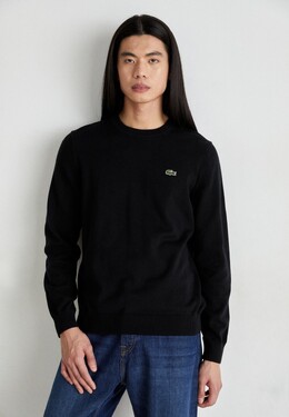 Lacoste: Чёрный свитер  Essential