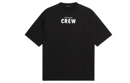 Balenciaga: Чёрная футболка  Crew