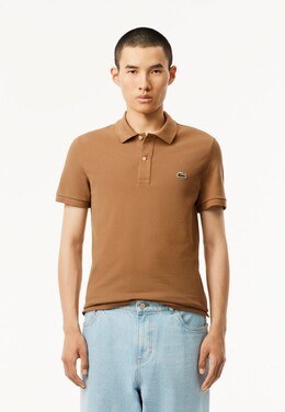 Lacoste: Коричневая рубашка 
