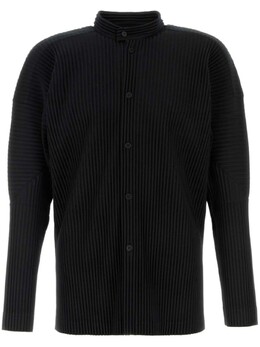 Homme Plissé Issey Miyake: Чёрная рубашка 