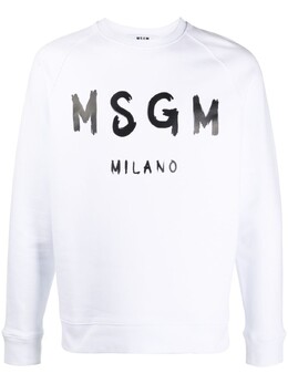 MSGM: Белая толстовка 