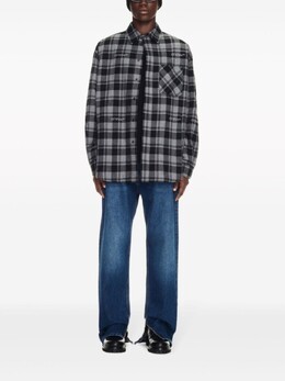 Off-White: Рубашка в клетку 