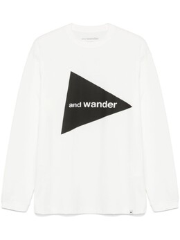 And Wander: Белая футболка 