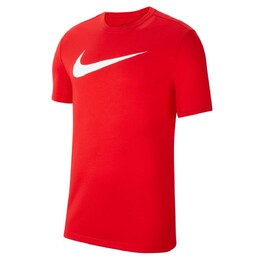 Nike: Красная футболка  Swoosh