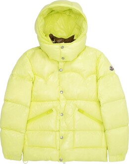 Moncler: Блестящий пуховик  Coutard
