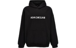 Balenciaga: Чёрная толстовка 
