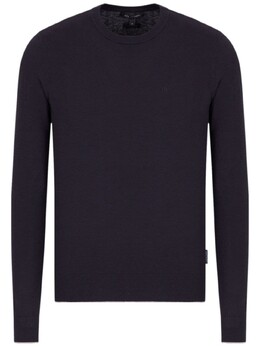 Armani Exchange: Синий свитер 