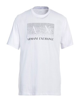 Armani Exchange: Белая футболка 